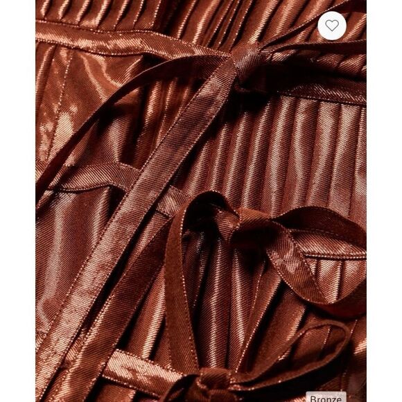 Altuzarra Tosha Pleated Metallic Minidress Size 6(38) - Picture 6 of 10